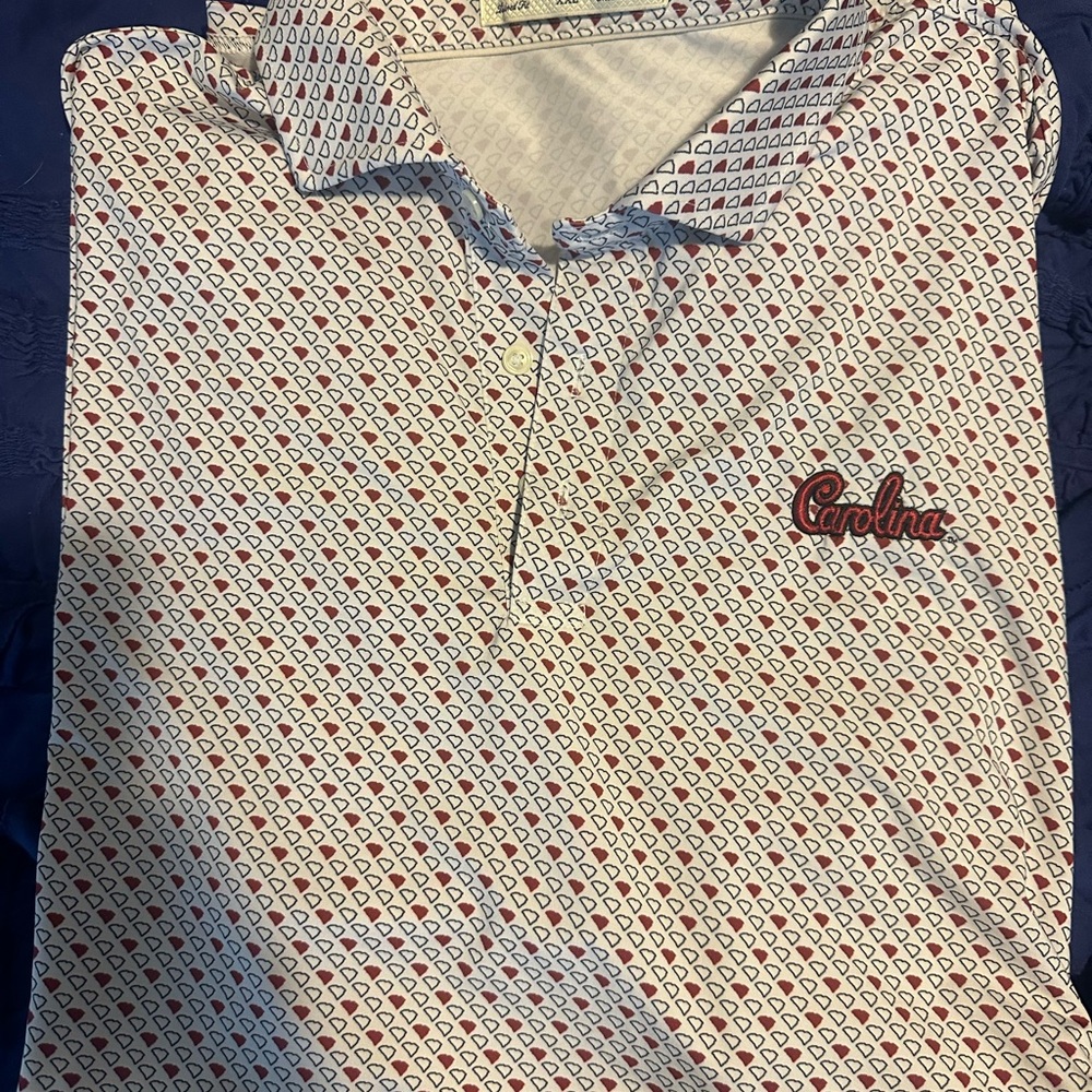 Carolina Men's Polo Shirt - Red and White